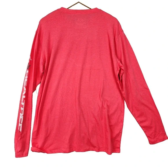 NWT Realtree Women’s XL Long Sleeve T-Shirt Dark Pink Deer Antlers Logo Hunting - Picture 3 of 7
